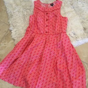 Retrolicious Pink Sleeveless Dress